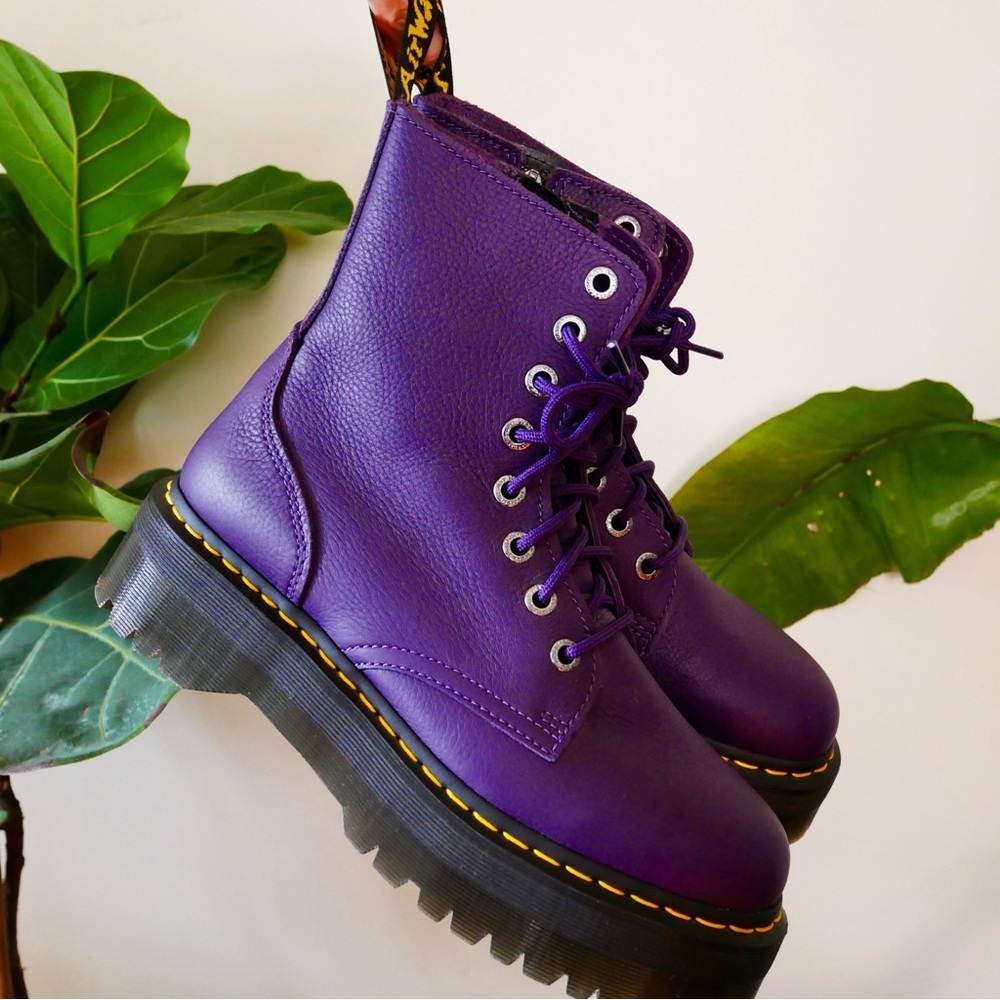 Purple Jadon Dr Martens Platform Boots